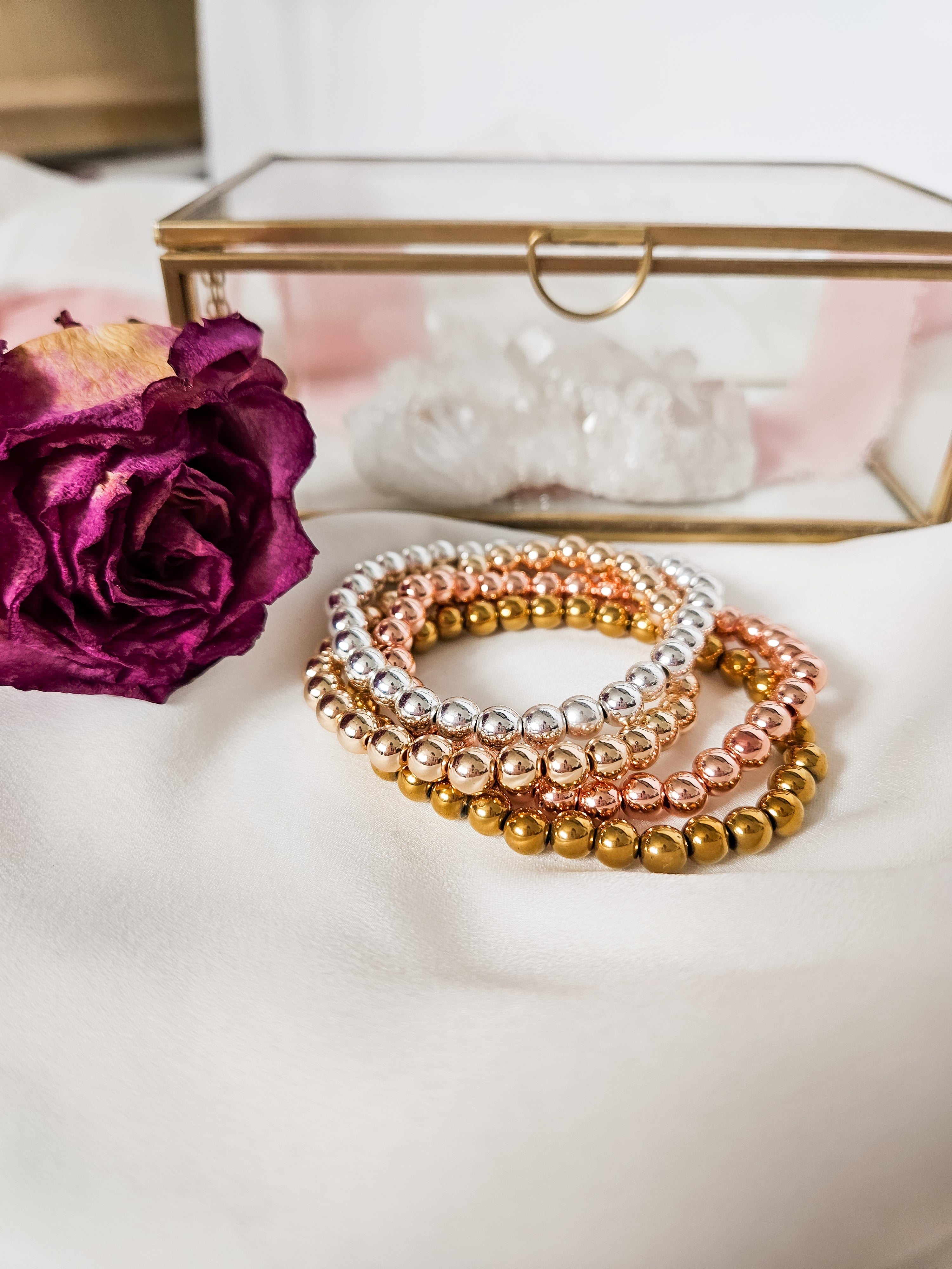 Hematite Stacking Bracelet