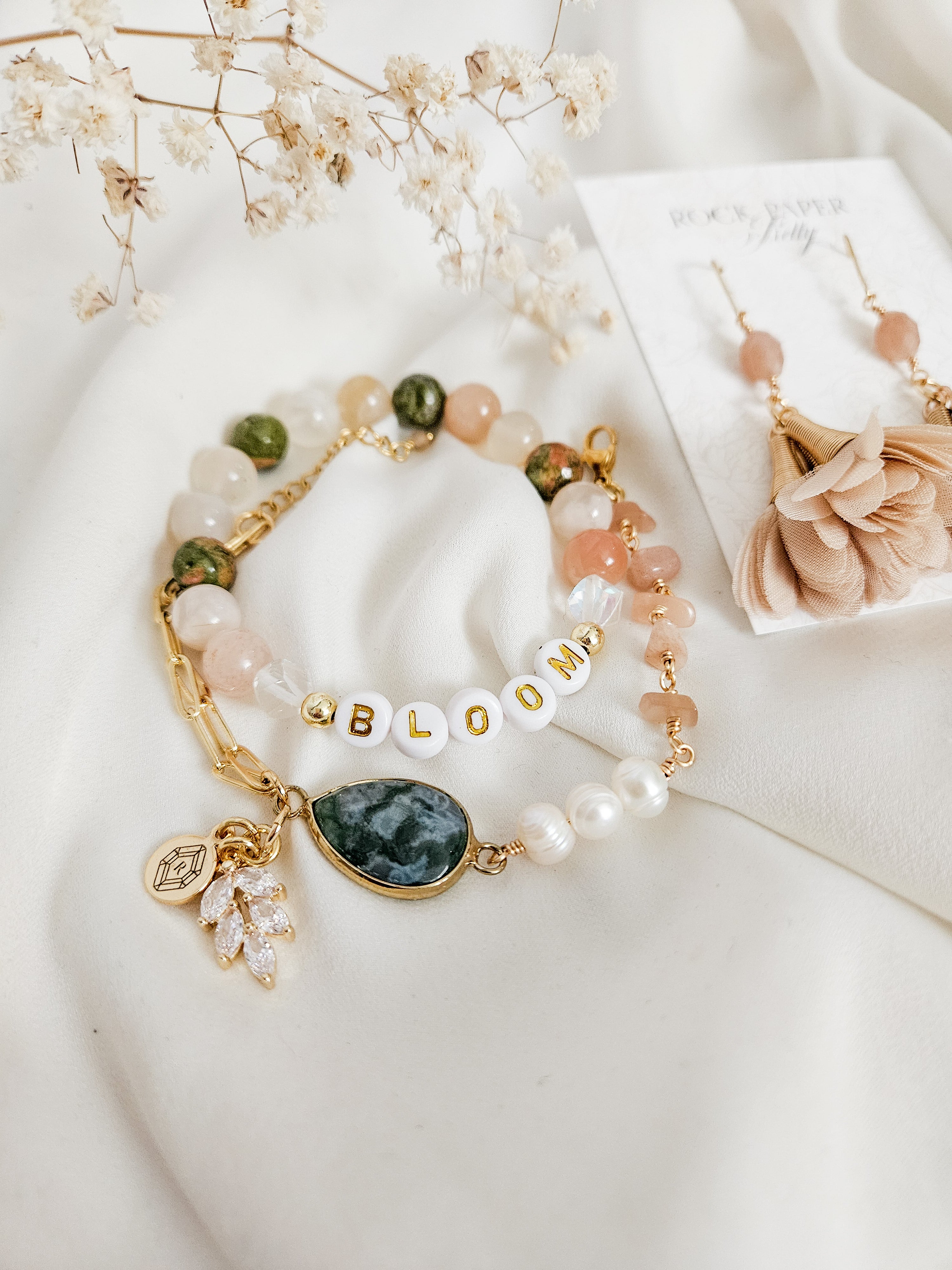 Rock Paper Pretty, Enchanted Forest Collection, gemstone jewelry made in Canada