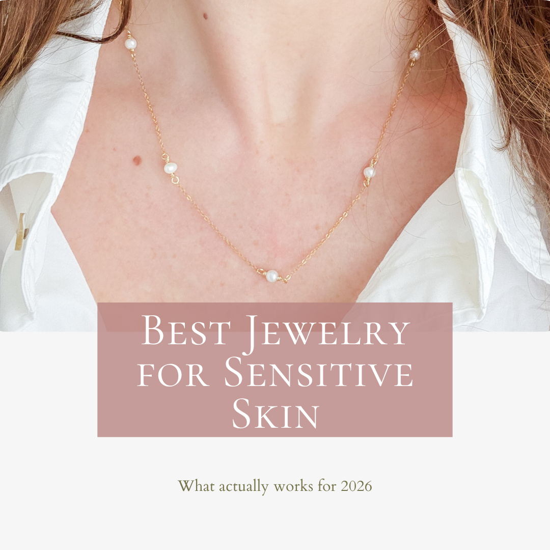 dainty gold filled necklace for sensitive skin Canada