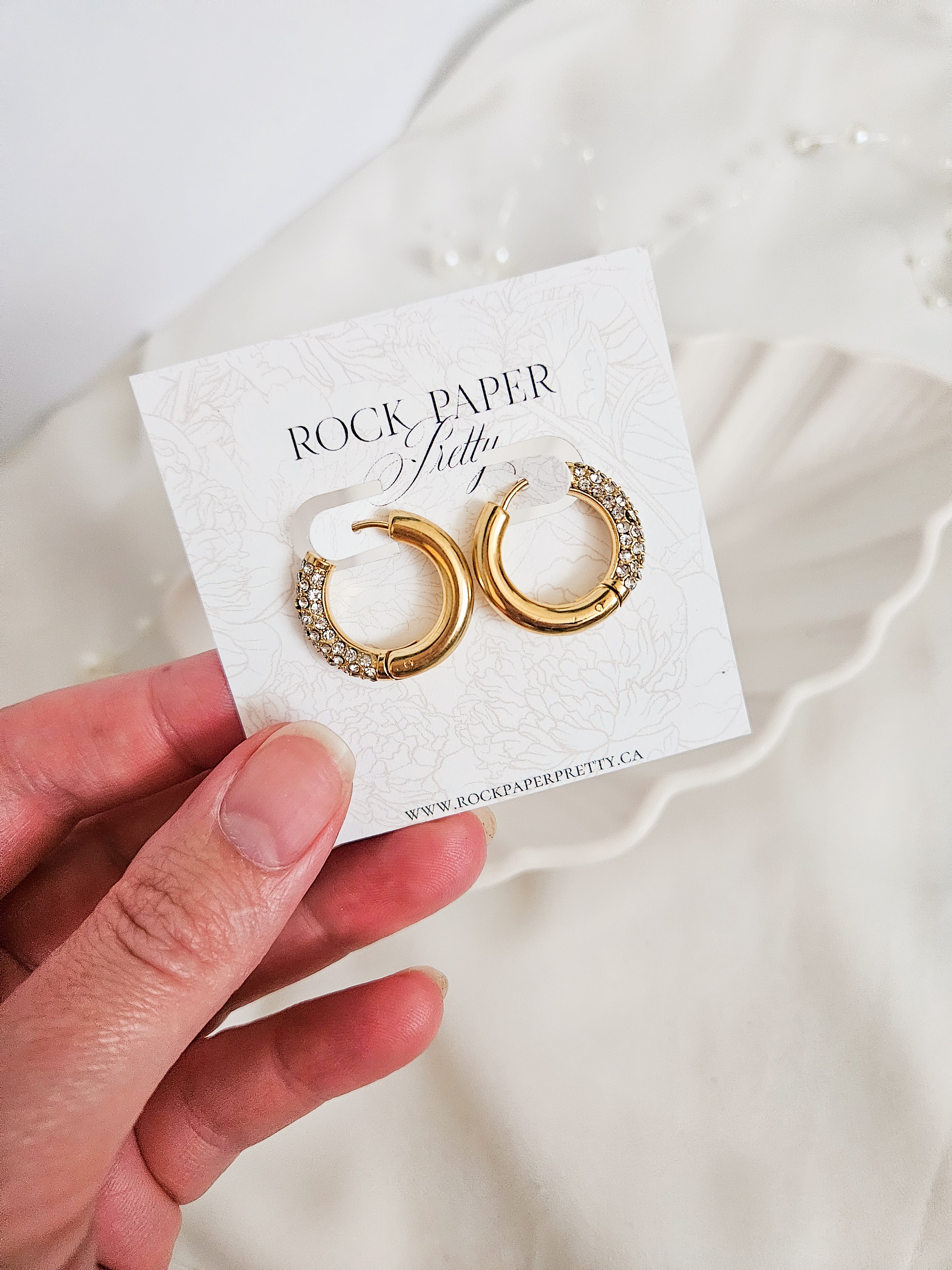 Reversible Sparkle Hoops