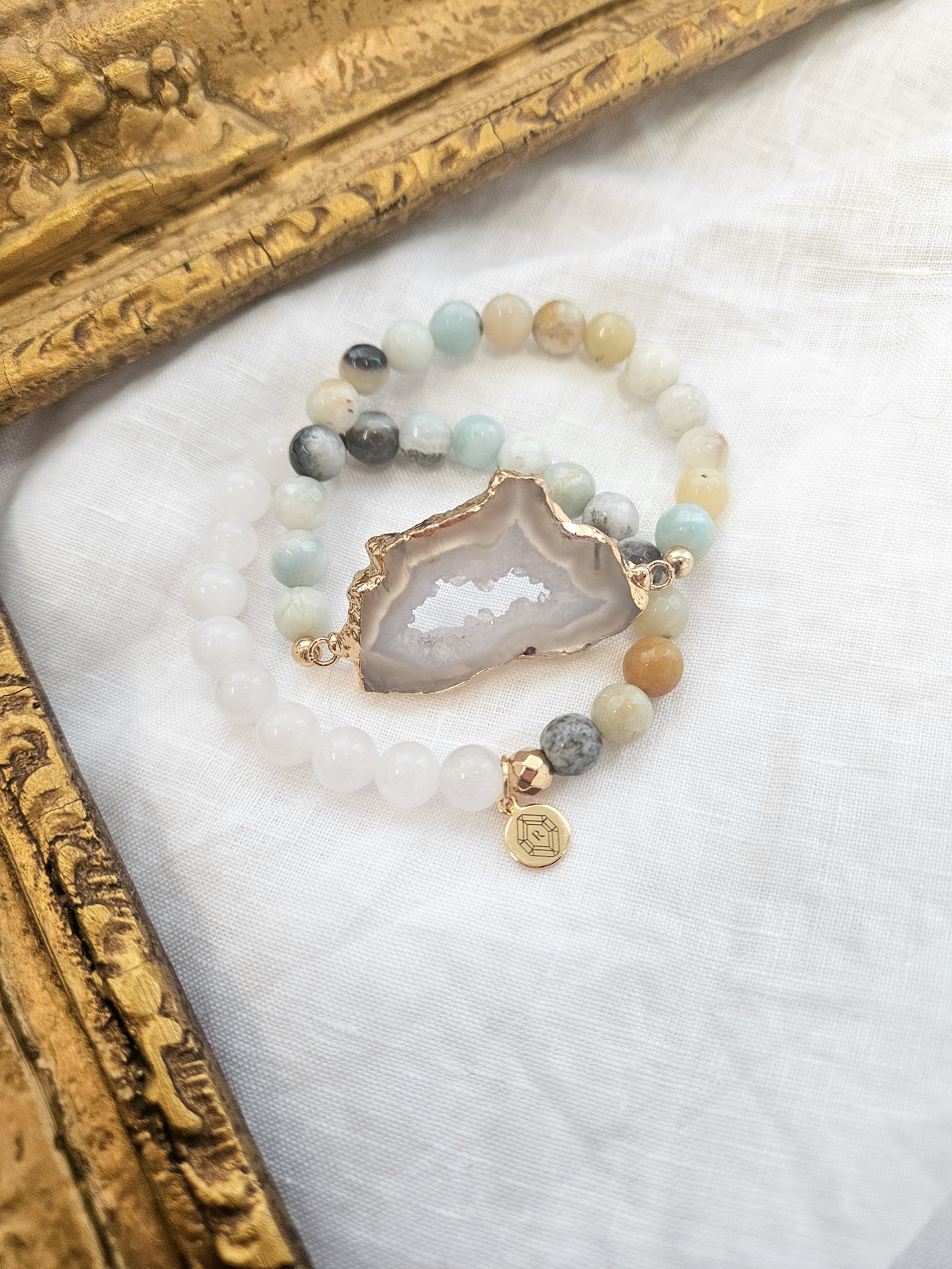 Amazonite Agate Connector Bracelet