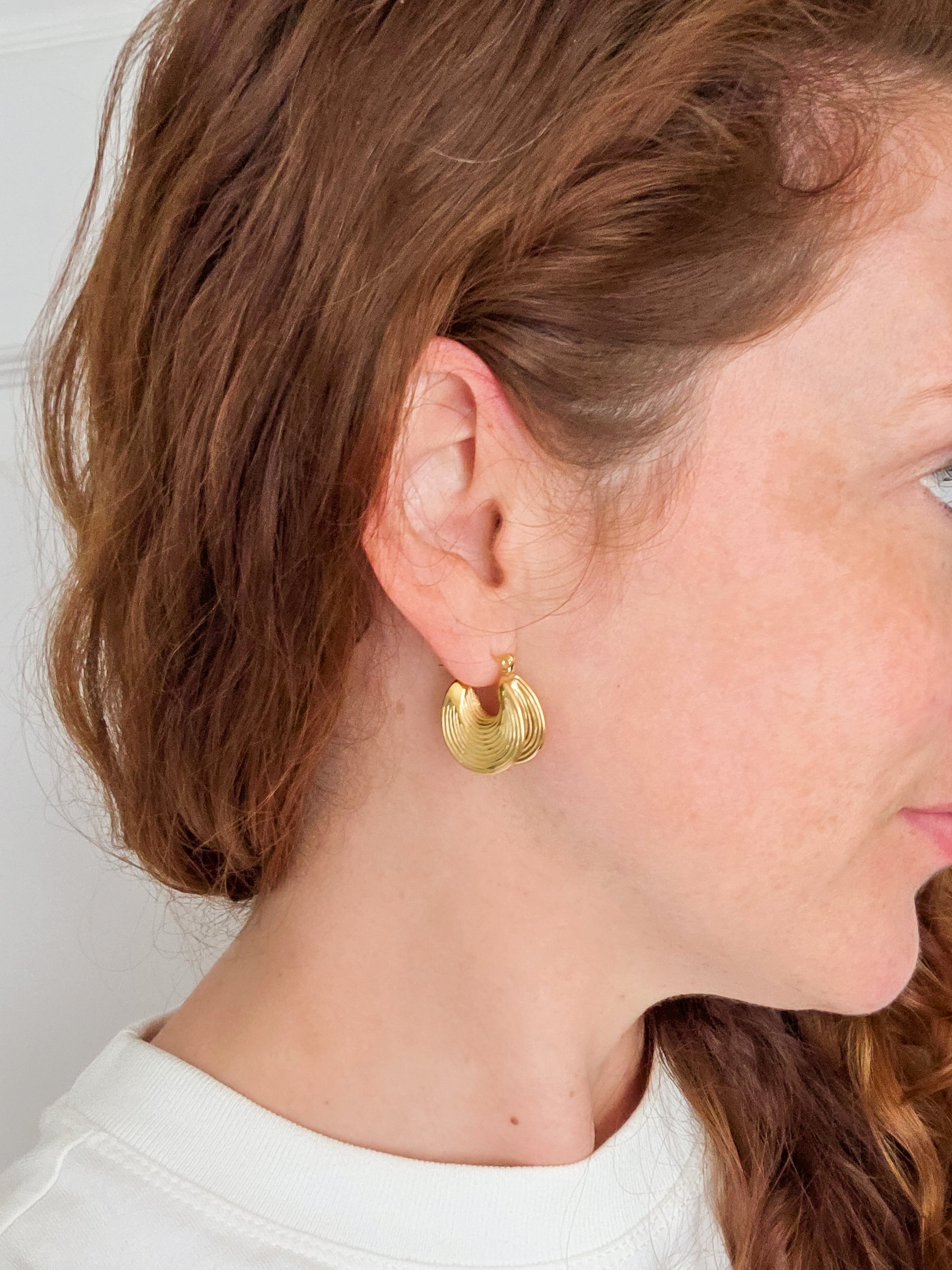 Equestrian Hoop Earrings