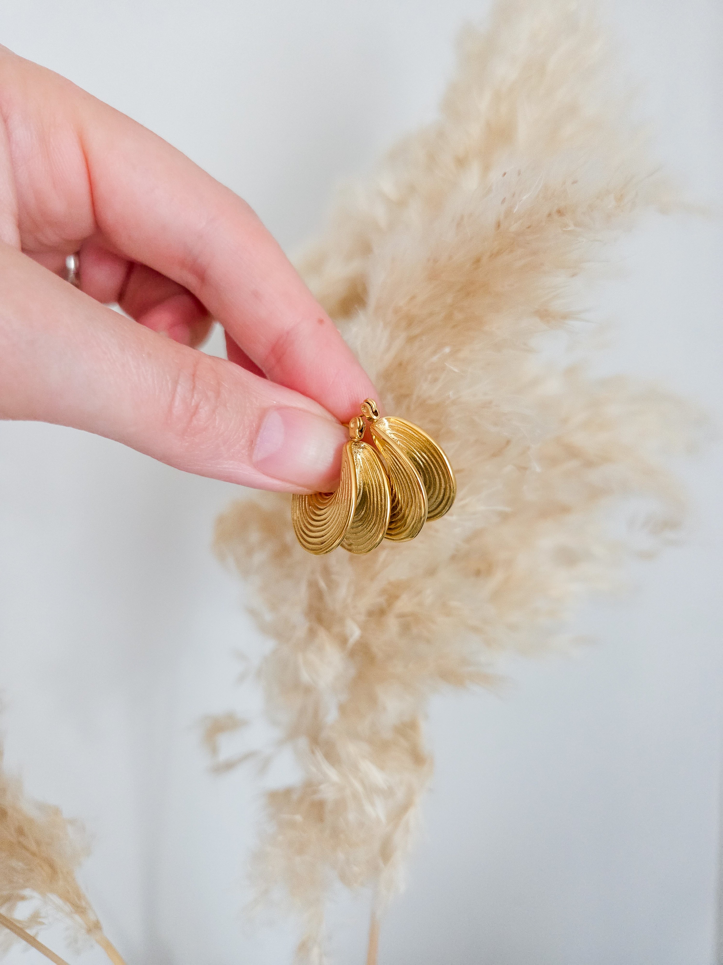 Equestrian Hoop Earrings