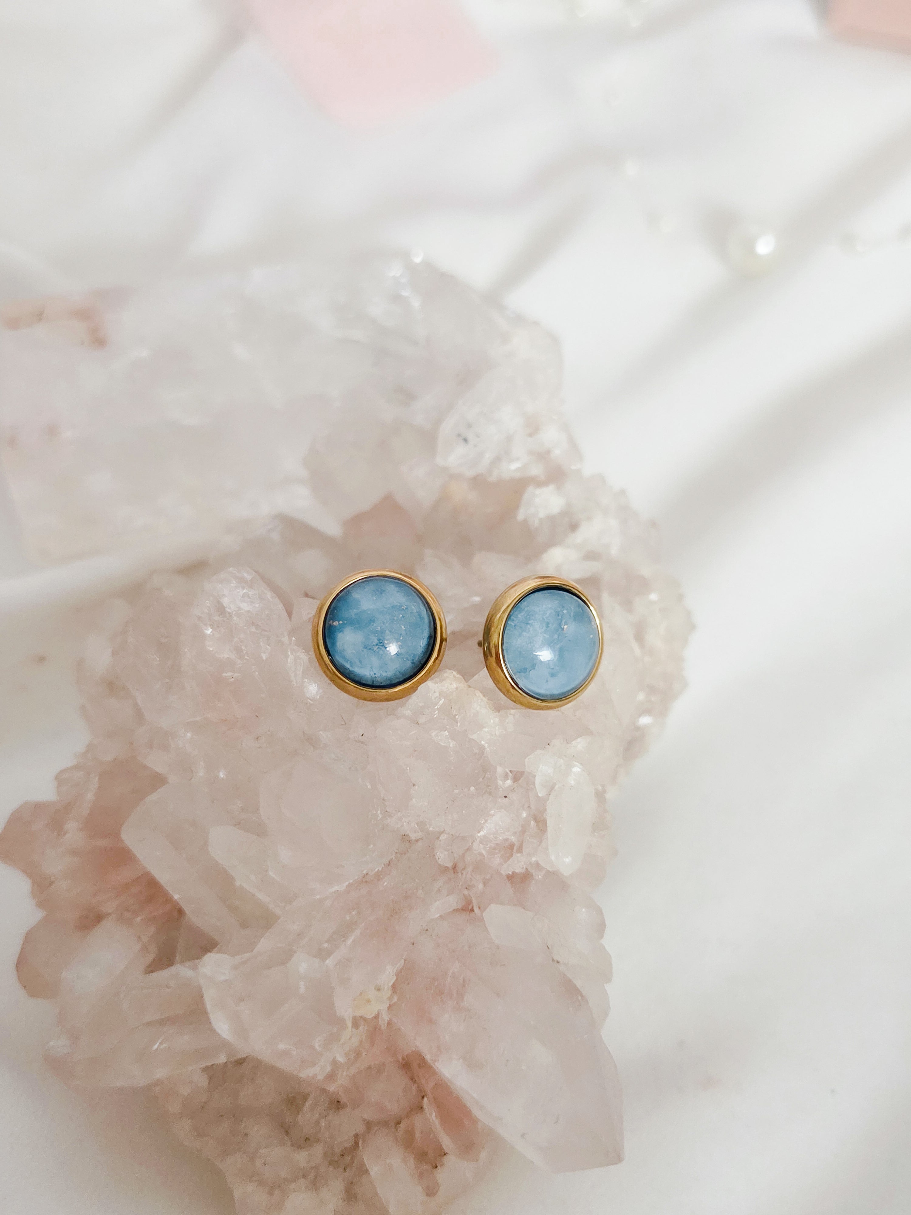 Leah Alcohol Ink Studs