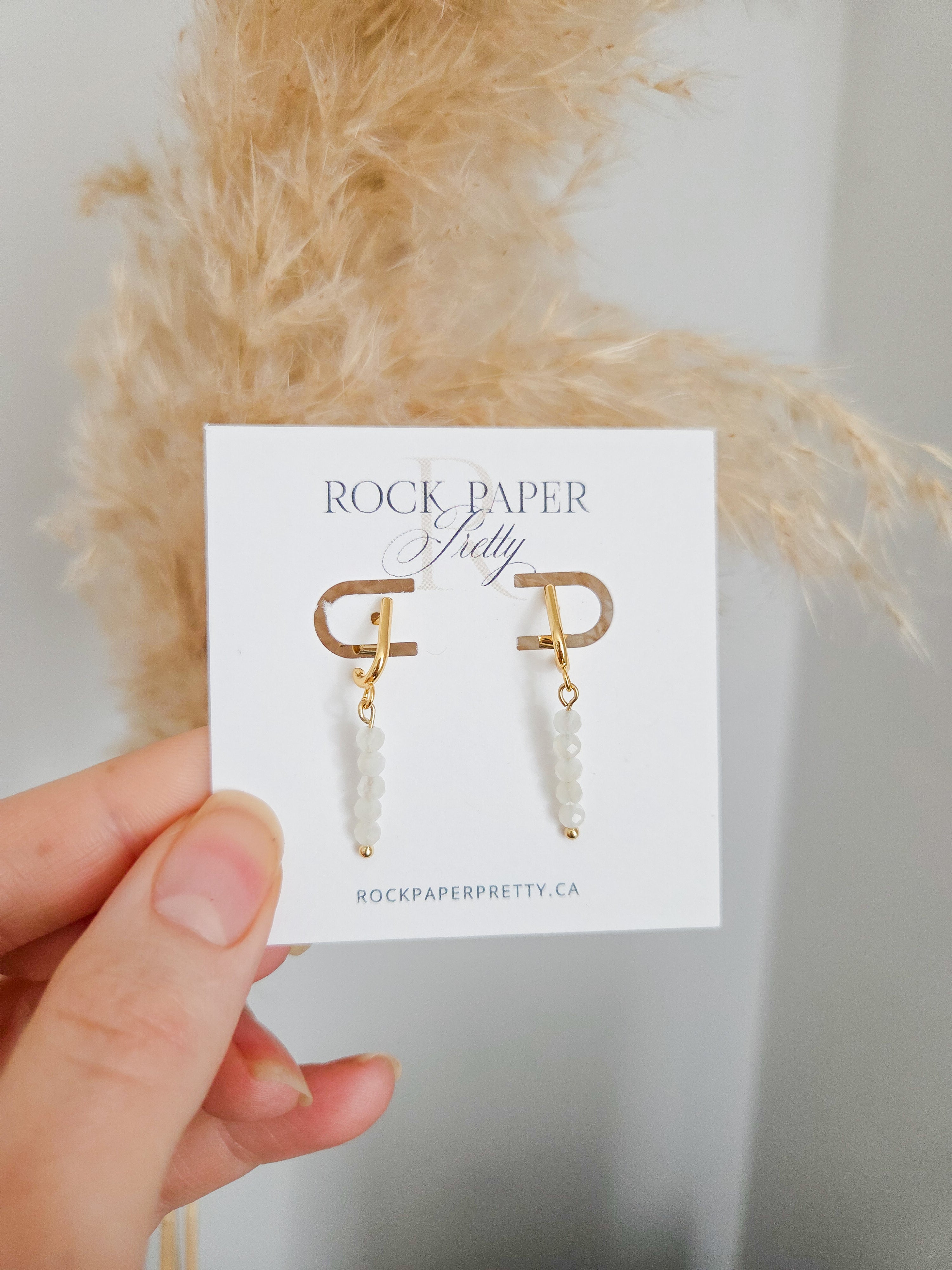 Illusion Earrings- White