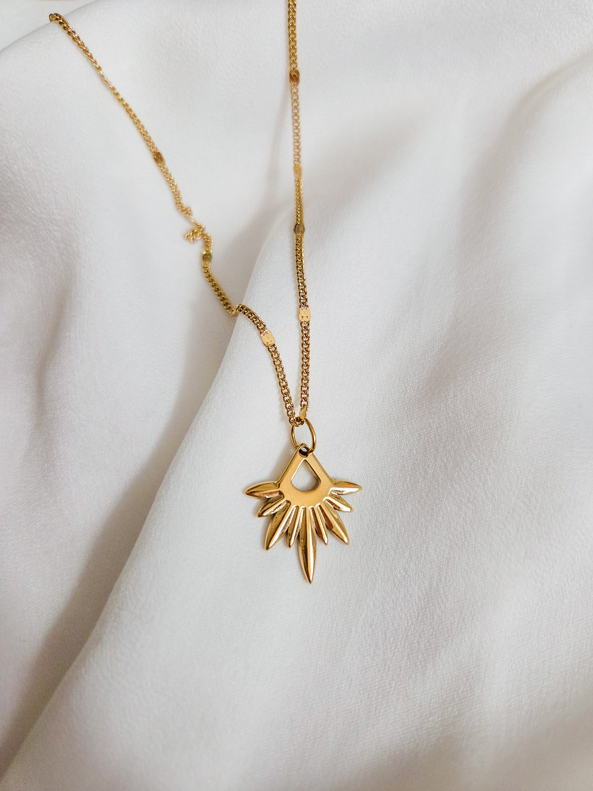 Gold Sunburst Necklace