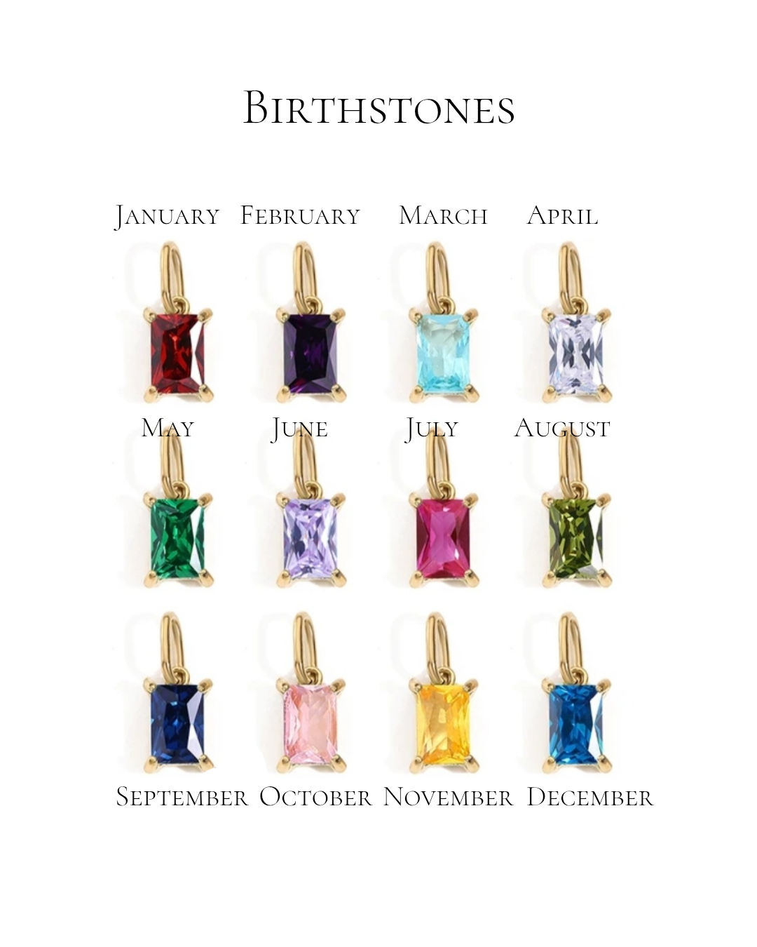 Add-On Birthstone Charm