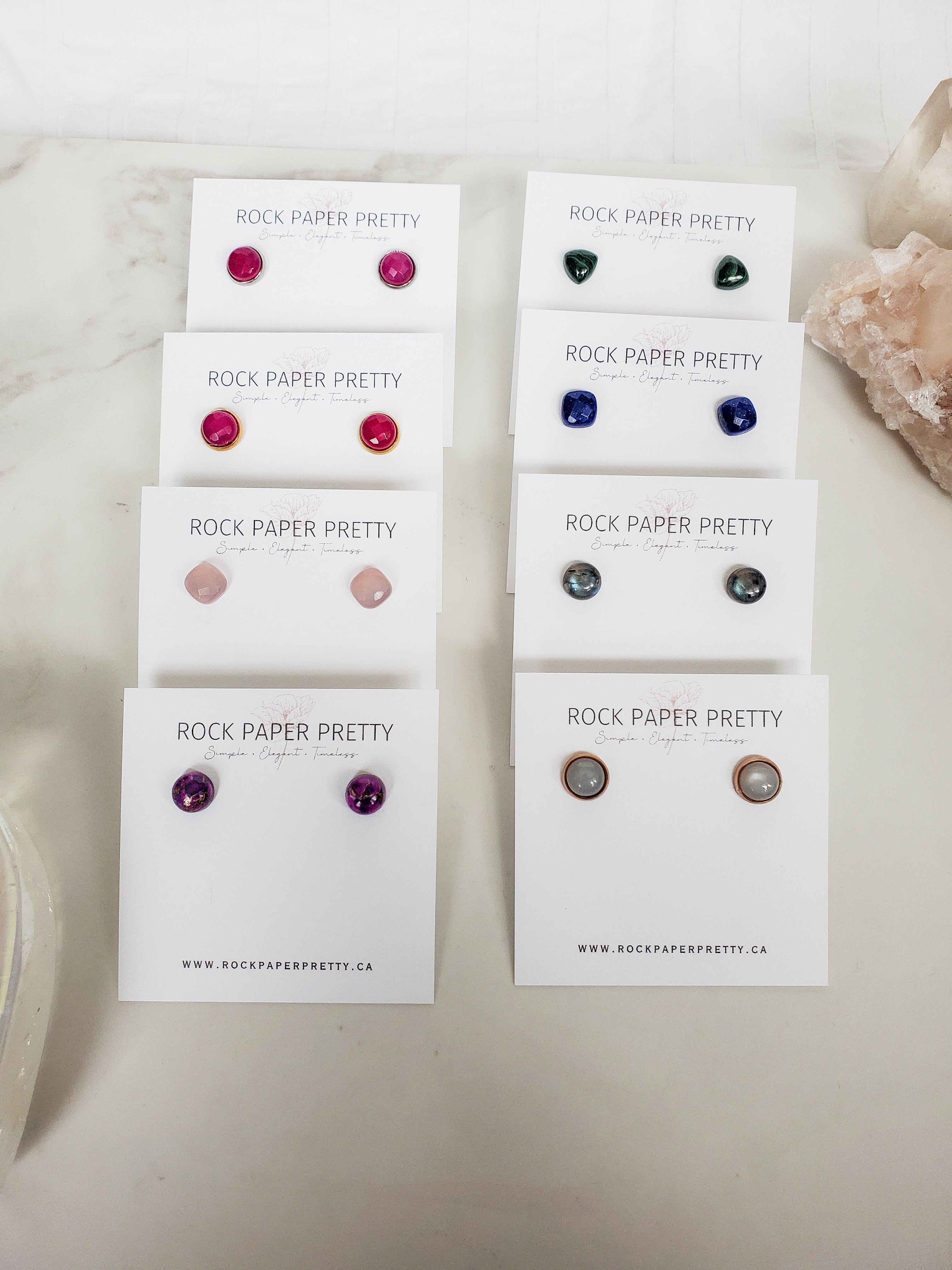 Fuschia Jade Earrings