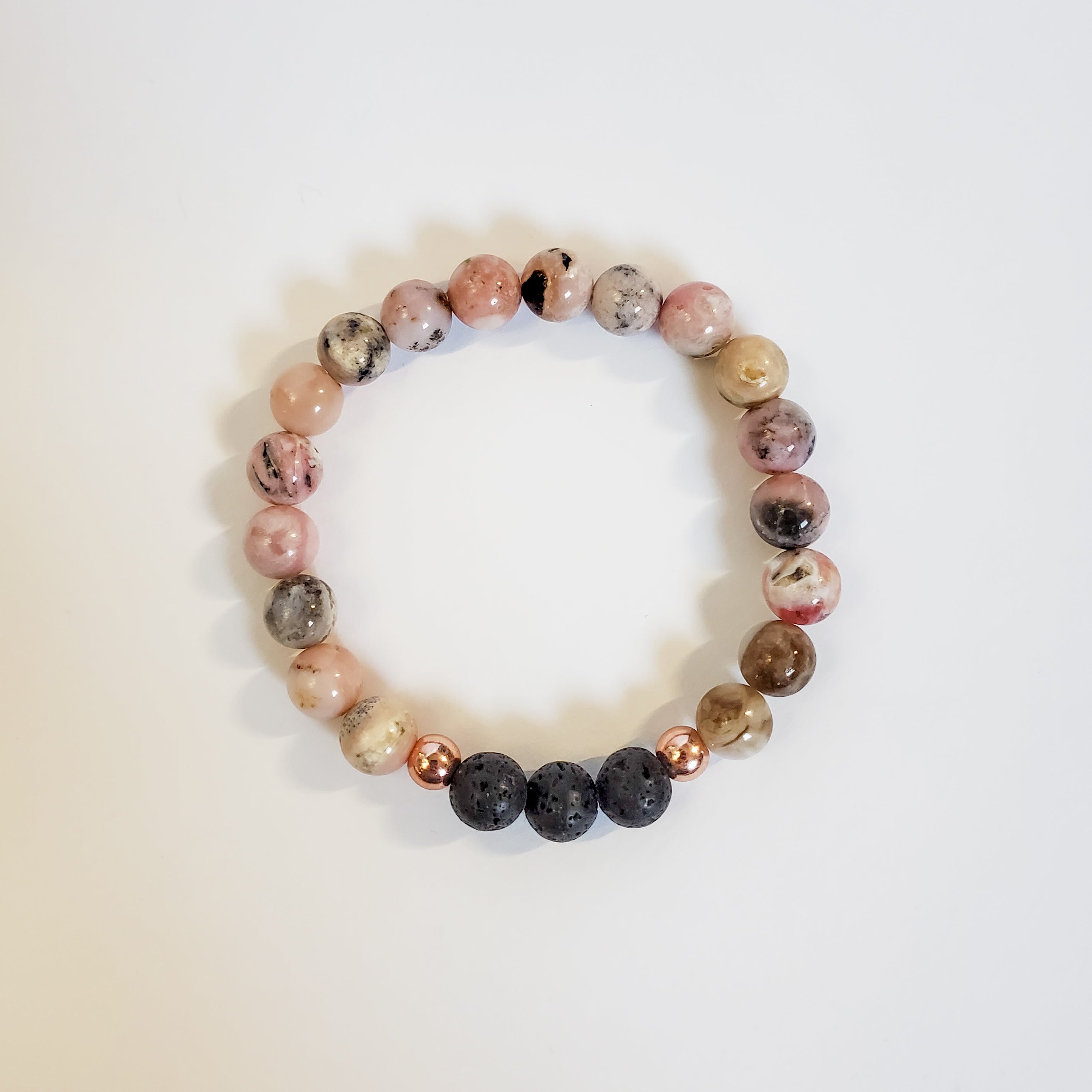 Pink opal diffuser bracelet